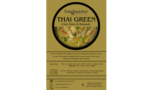 Tongmaster Thai Green Curry Paste & Marinade - 200g